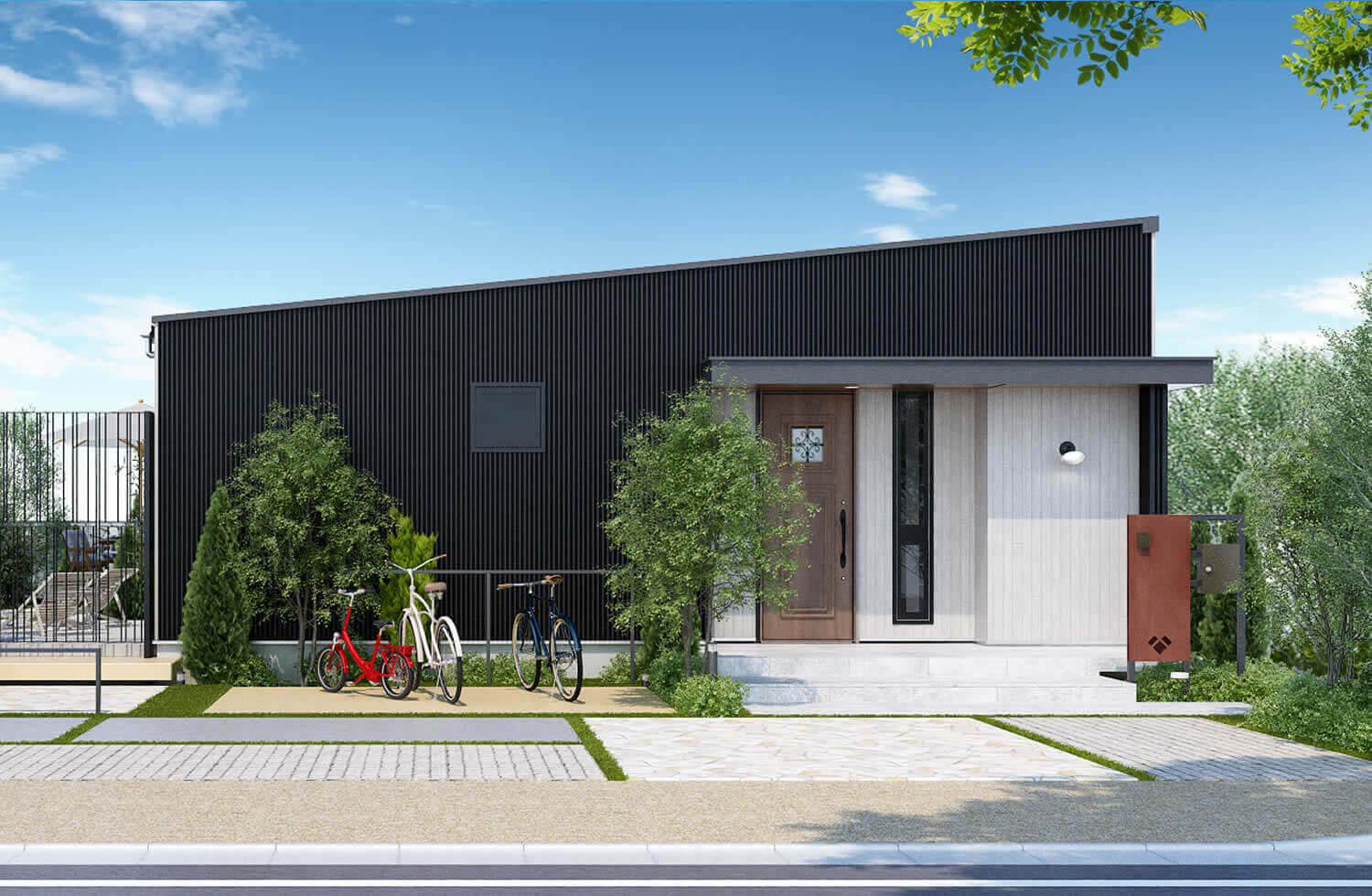 ３人で住むにはちょうどいい平屋